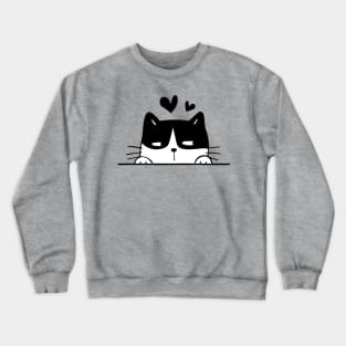 Cute Black Cat Crewneck Sweatshirt